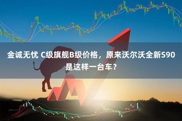 金诚无忧 C级旗舰B级价格，原来沃尔沃全新S90是这样一台车？